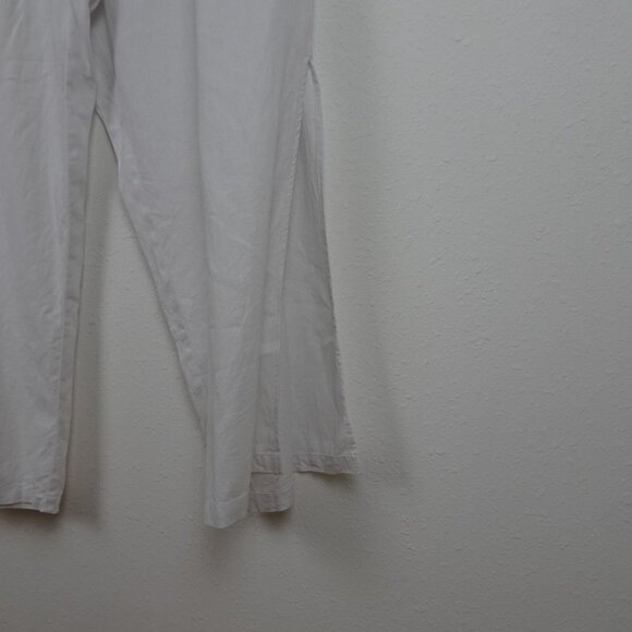 Vince Camuto Linen Blend Pants Women's Plus Size 3X White Wide Leg Side Slit - Picture 6 of 12